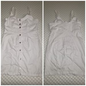 White jean dress